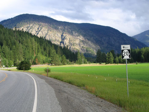 Road out of Mazama